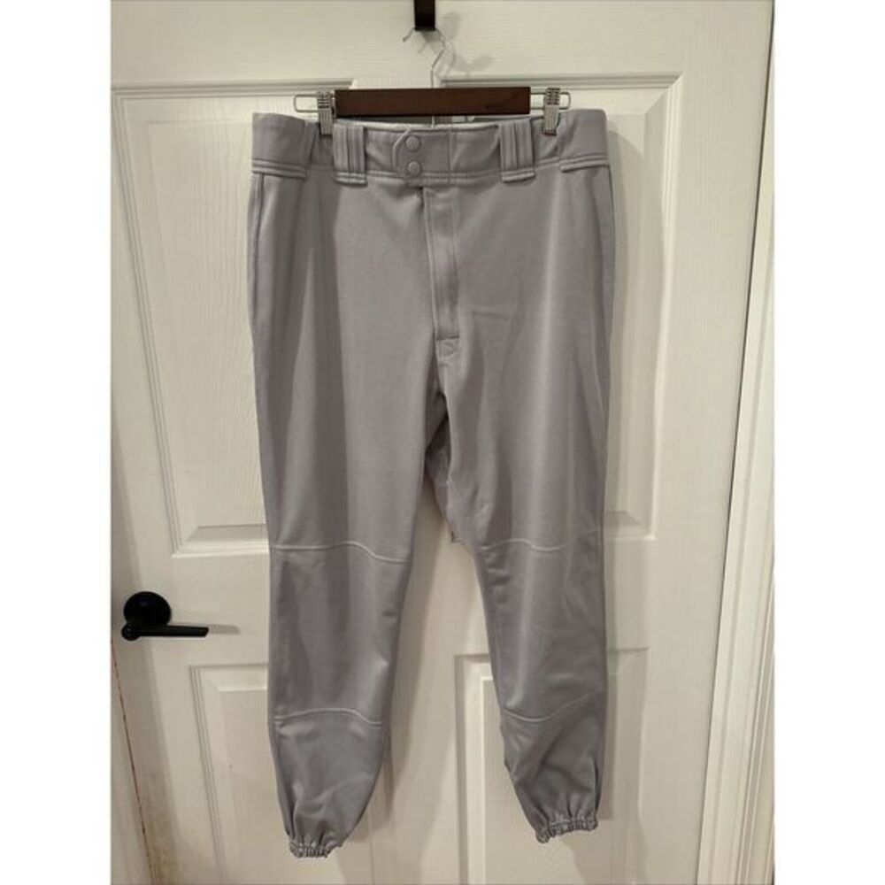 Rawlings Men's Gray Long Baseball Pants - Size Large Belt Loops 36x30
